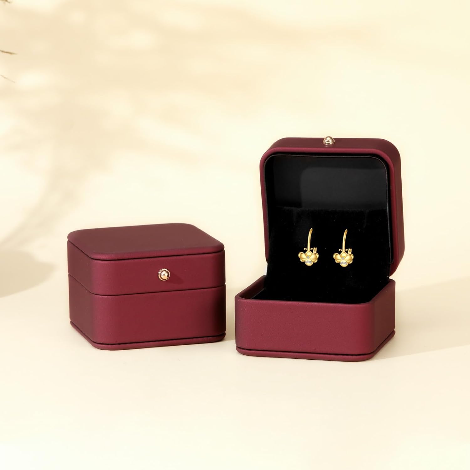 DOVRAN 14K Real Gold Bee Earrings Bee Leverback Earrings Cute Animal Jewelry for Women - Image 4