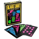 Funwares UV Black Light Playing Cards by Island Dogs– Neon Fluorescent Glow Deck for Black Light Games, Glow in the Dark Playing Cards, Parties – Unique Cards, Durable, Great Gift for Collectors