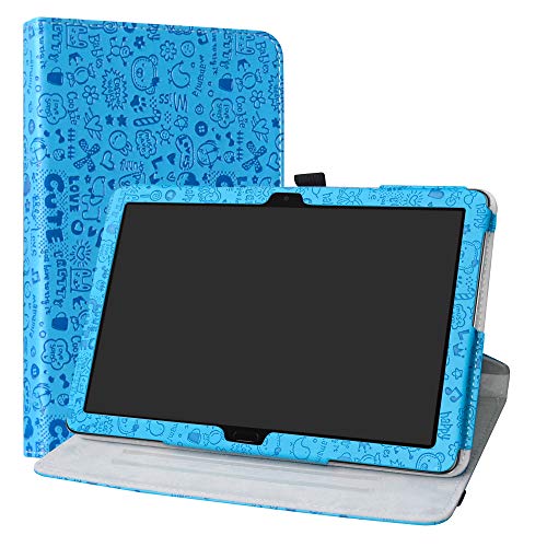 Labanema Huawei MediaPad M5 Lite 10 Funda, Rotación de 360 Grados Carcasa con Función de Stand Soporte Cover para 10.1