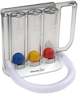 Wonder Care Deep Breathing Lung Exerciser | Washable & Hygienic | Breath Measurement System | with Handle
