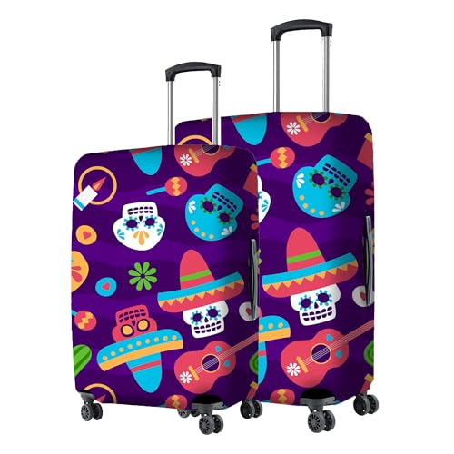 Image of Nasher Miles Polyester Protective Luggage Cover Set of 2 (Medium-Large) - Carnival