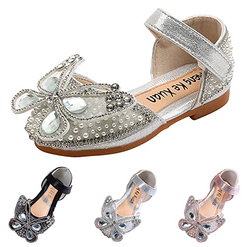 Girls Sandals Fashion Spring and Summer Girls Sandals Dress Dance Show Princess Shoes Toddler Slippers Girls Size2