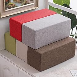 Almohada Rectangular GGoty Cojín para reposabrazos de sofá, almohada rectangular suave para cabeceros, almohada desmontable y lavable, relleno de espacio de cama (15 x 15 x 40 cm, beige)