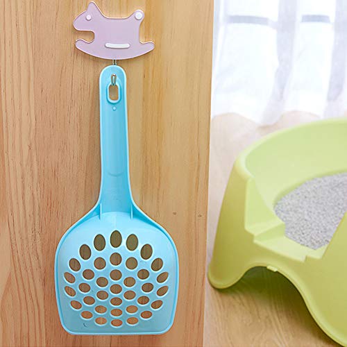 WFZ17 Pet Supplies Plastic Cat Litter Scoop Pet Care Sand Waste Scooper Shovel Hollow Cleaning Tool Random Color Small Hole# - Image 4