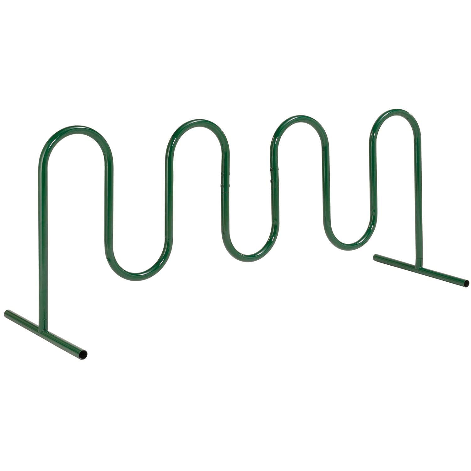 Global Industrial Wave Bike Rack, Green, Free Standing, 9-Bike