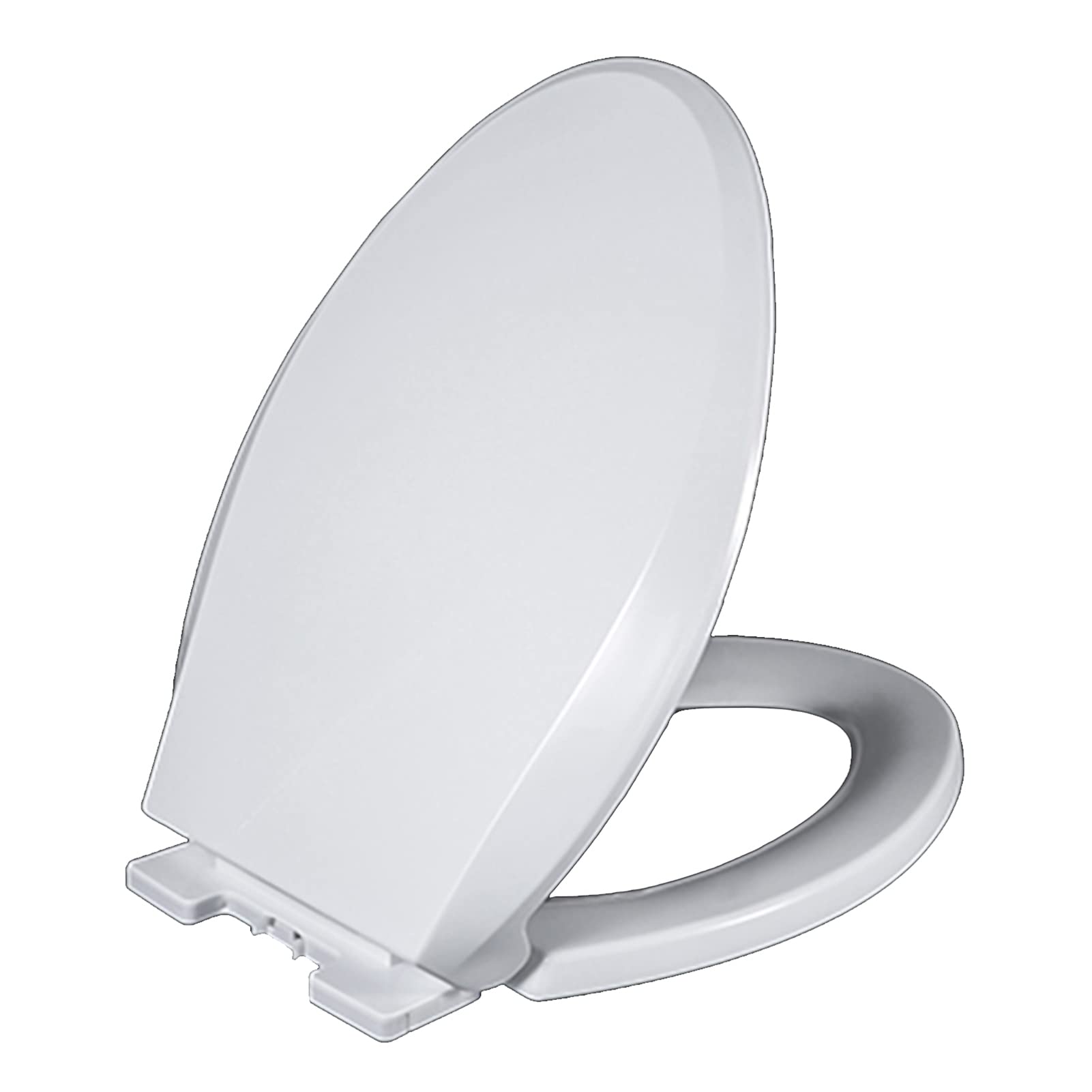 Slow Close Toilet seat White Plastic - Never Loosen Quiet-Close with Adjustable Hinge, Easy to Install Clean, Strong Pressure Resistant, Loosen, Slow, Never, seat, White, Plastic, Close