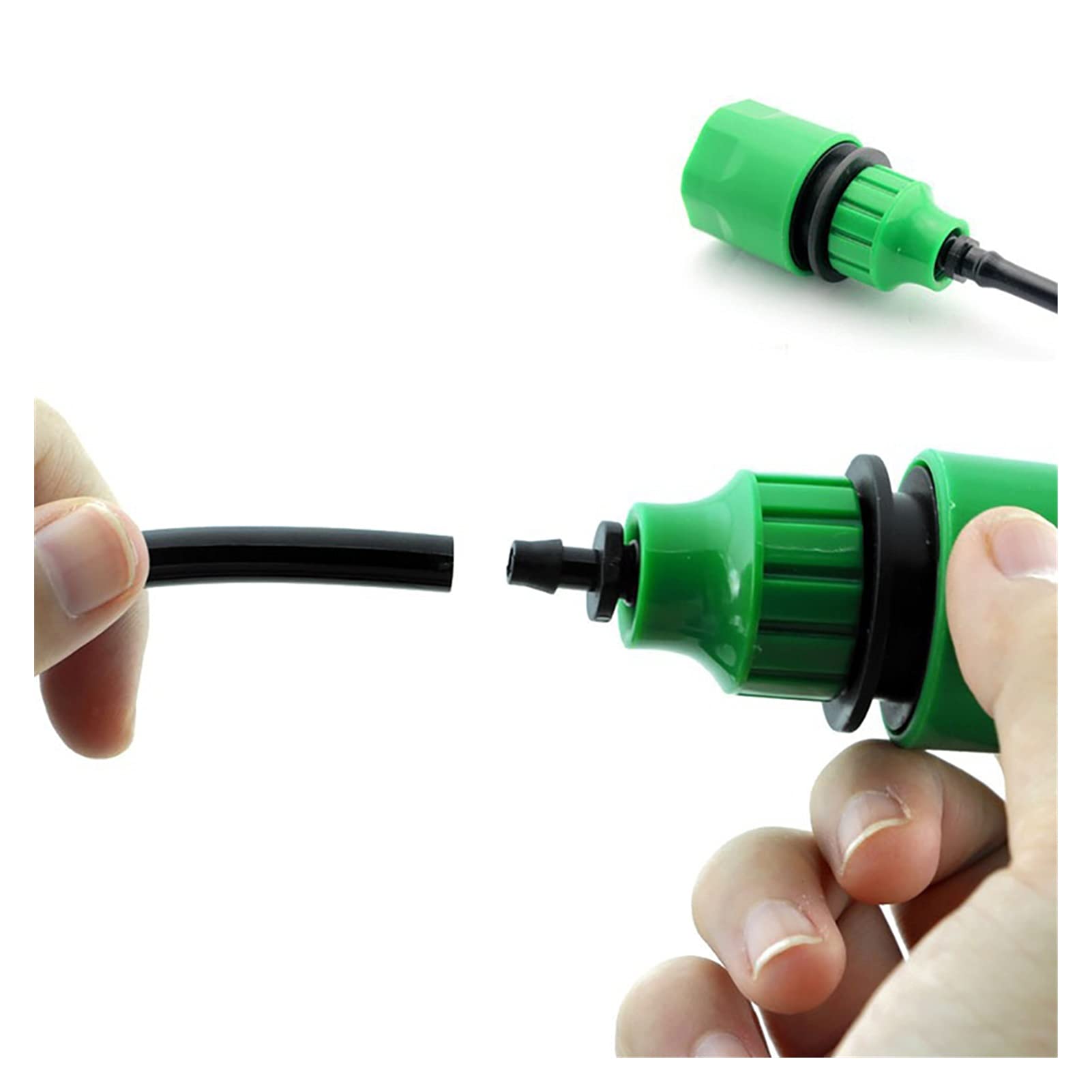 Garten Sanitäranschluss Ein-Wege-Schnellverbinder G1/2 und G3/4 Zoll 1/4 Zoll Schlauch und 3/8 Zoll 50 Stück Set IT121