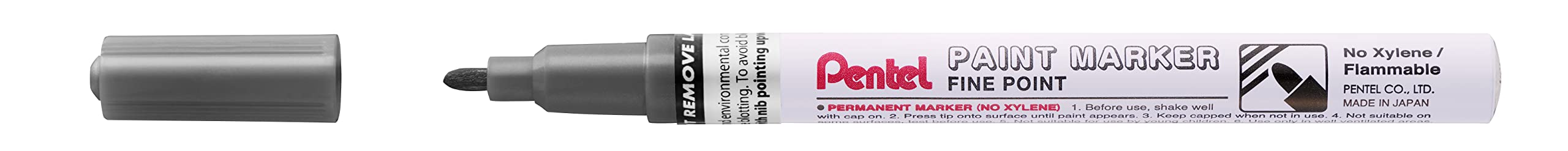 Pentel MSP10 Paint Marker Pen, 2.9mm Fine Bullet Point, Metallic Pearl Black ink (Single Pen)