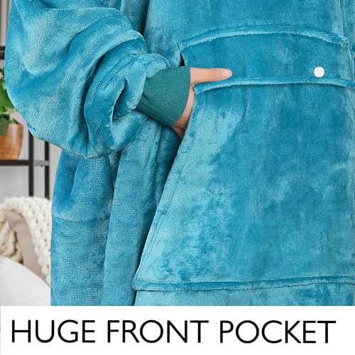 Image of Catalonia Oversized Hoodie Blanket Sweatshirt, Comfortable Sherpa Giant Pullover with Large Front Pocket for Adults Men Women Teenagers Wife Girlfriend