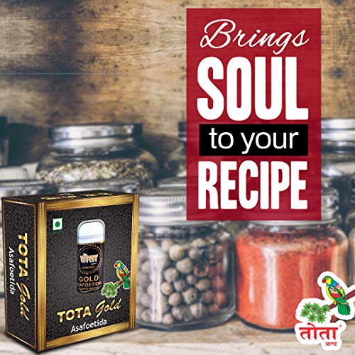 Image of Tota Gold Premium 100% Pure and Strong Hing Granules - 3 Gm Gluten Free Heeng Asafoetida