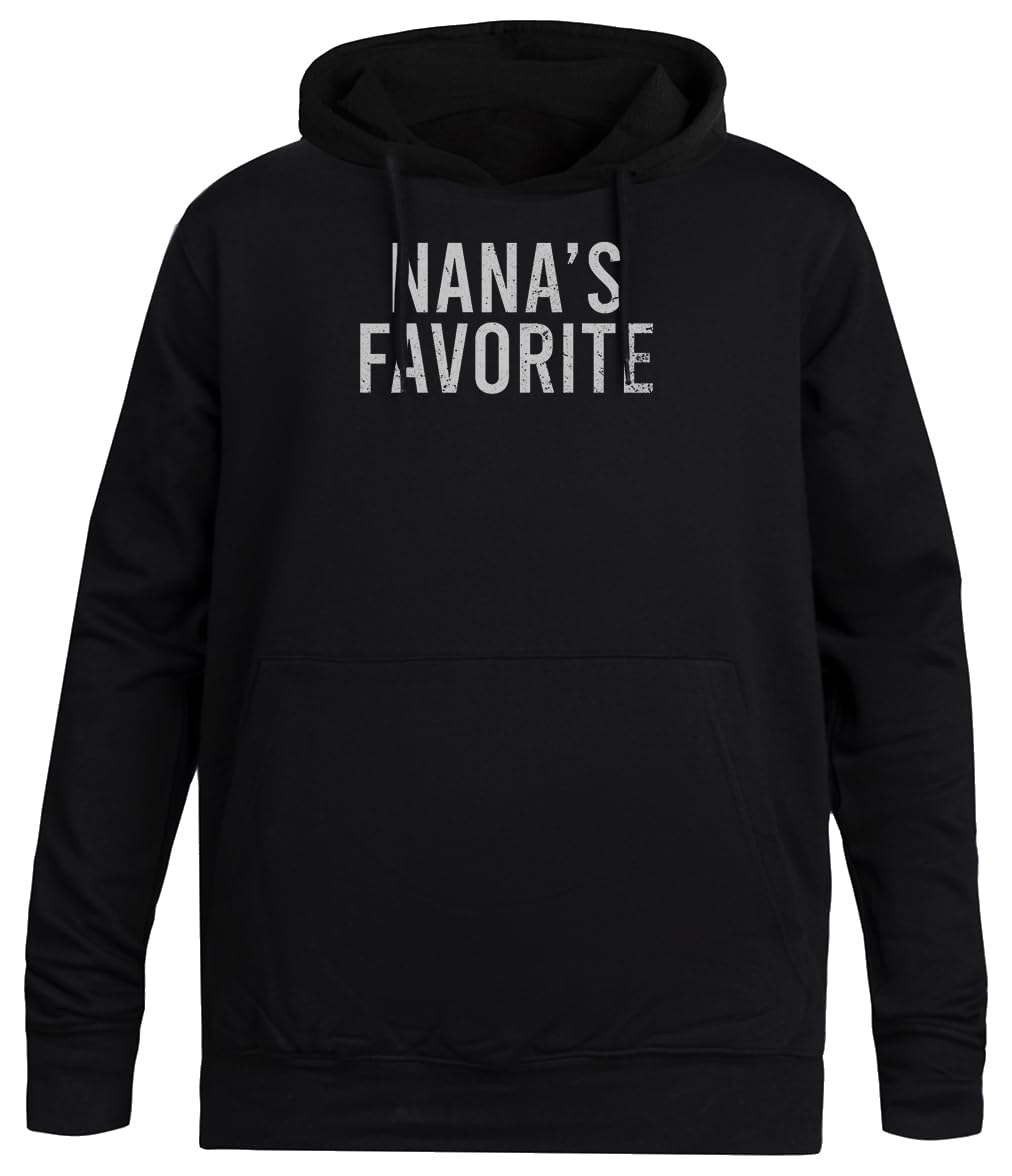Cita Favorita De Nana Sudadera con Capucha Negra Unisex Sin Género Unisex Black Hoodie Men Women