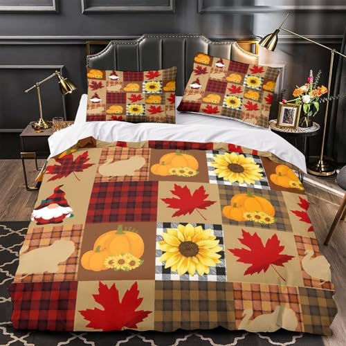Housse de couette automne 135x200 microfibre lit simple ado - 2