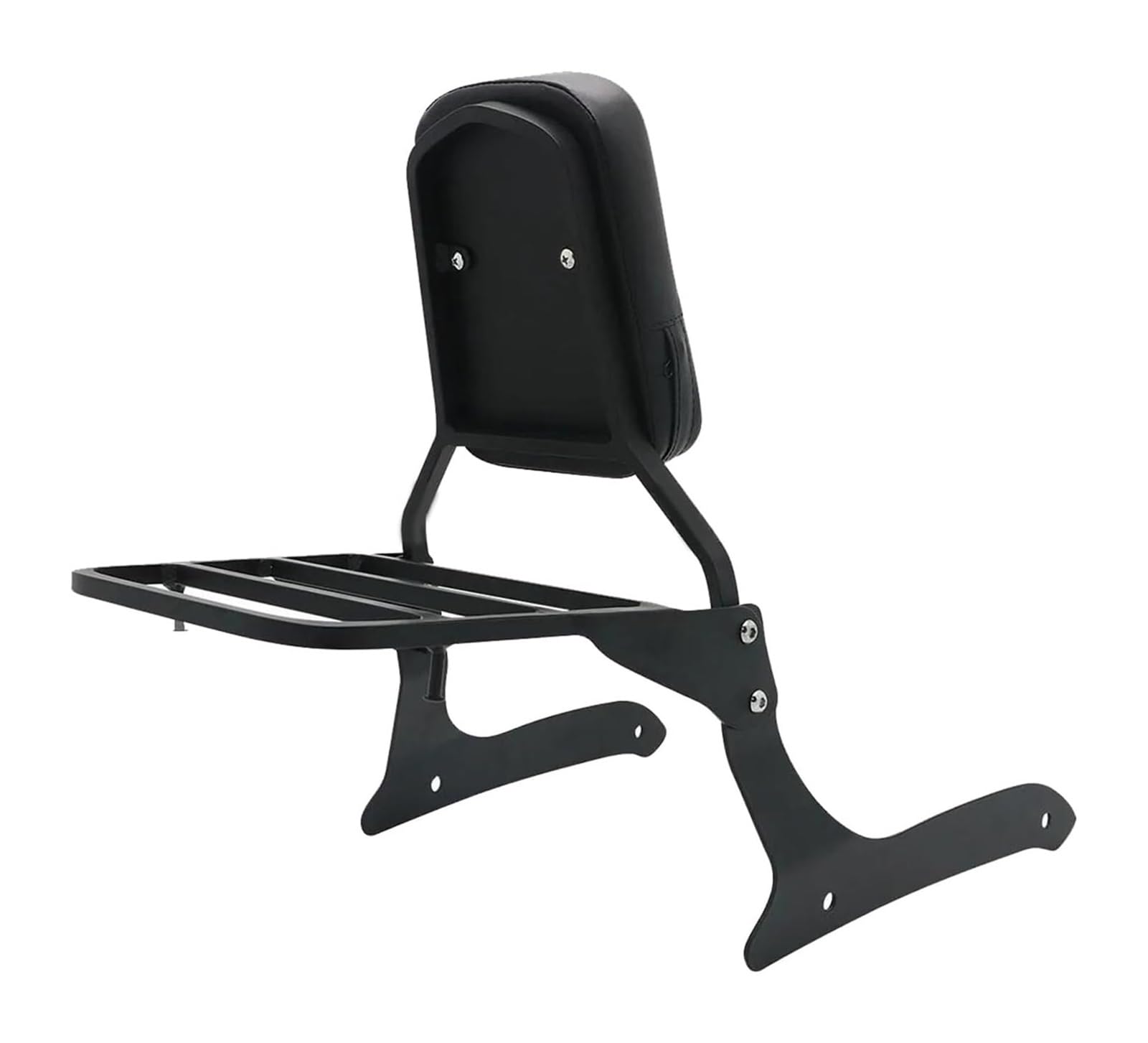 Trasero para Motocicleta para Yamaha XVS 1300 XVS1300 A para Medianoche para VStar 2007-2015 Respaldo Rejilla Trasera Pasajero Portaequipajes Portaequipajes Moto(Cromo)