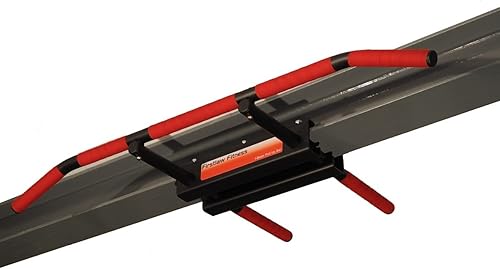 Firstlaw Fitness - Límite de peso de 600 libras - Barra de dominadas I-Beam - Barra larga con extremos doblados cinta de agarre fabricada en los