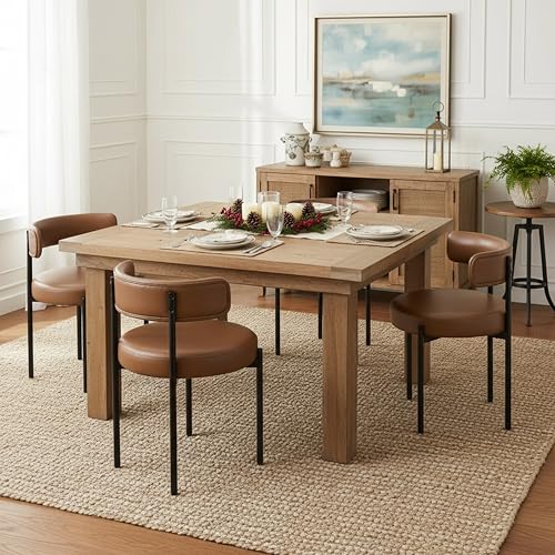 Arvasslia Faux Leather Dining Chairs