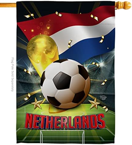 Ornament Collection World Cup Denmark House Flag Sports Soccer Game Goal Ball Football Entertainment Activity Physical Decoration Banner Small Garden Yard Gift Double-Sided