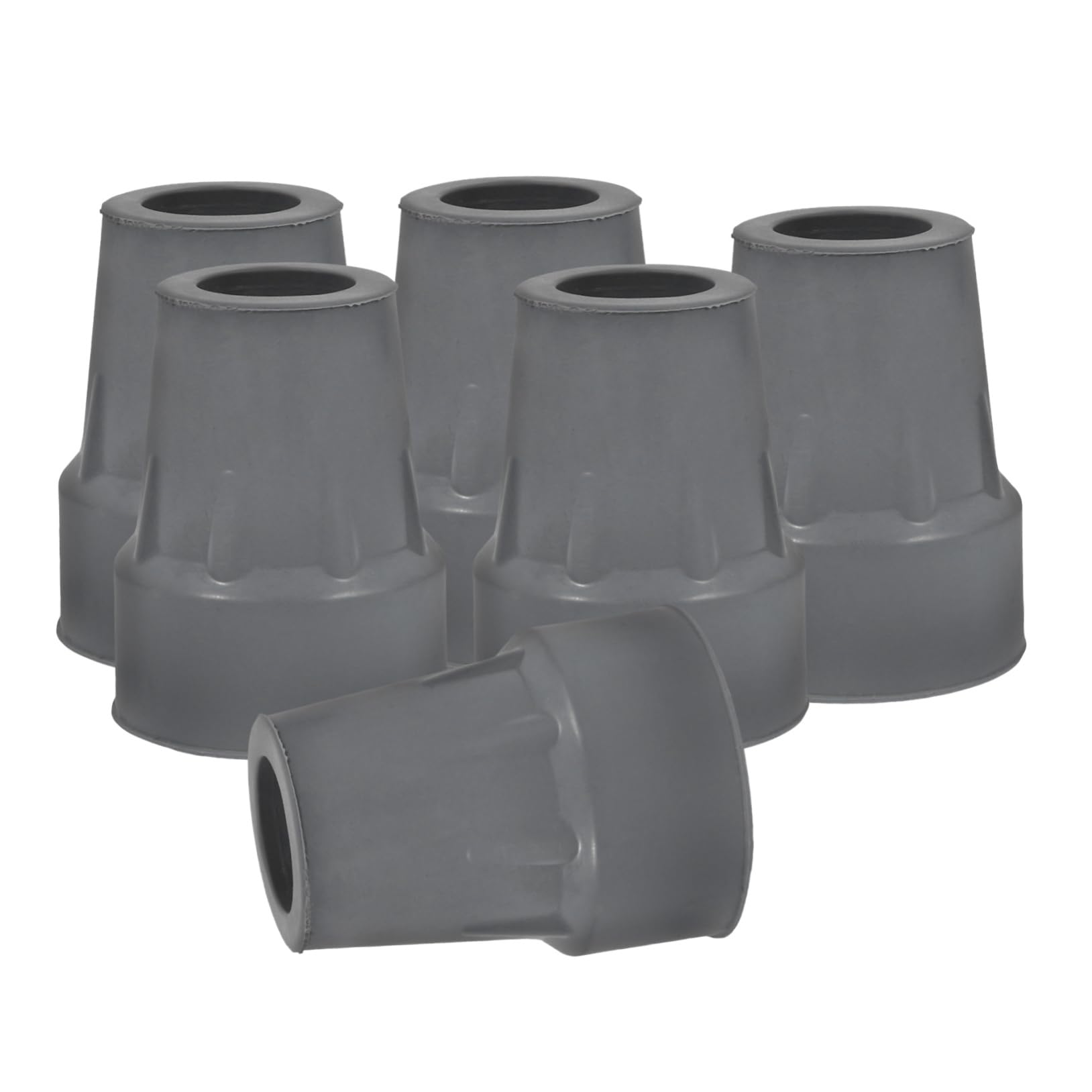 Alfombrilla Antideslizante Para Muletas Consejos Para Andadores Puntas De Caña Reemplazo De Puntas De Andador Muletas De Repuesto Caucho Grey 6 Piezas X 4
