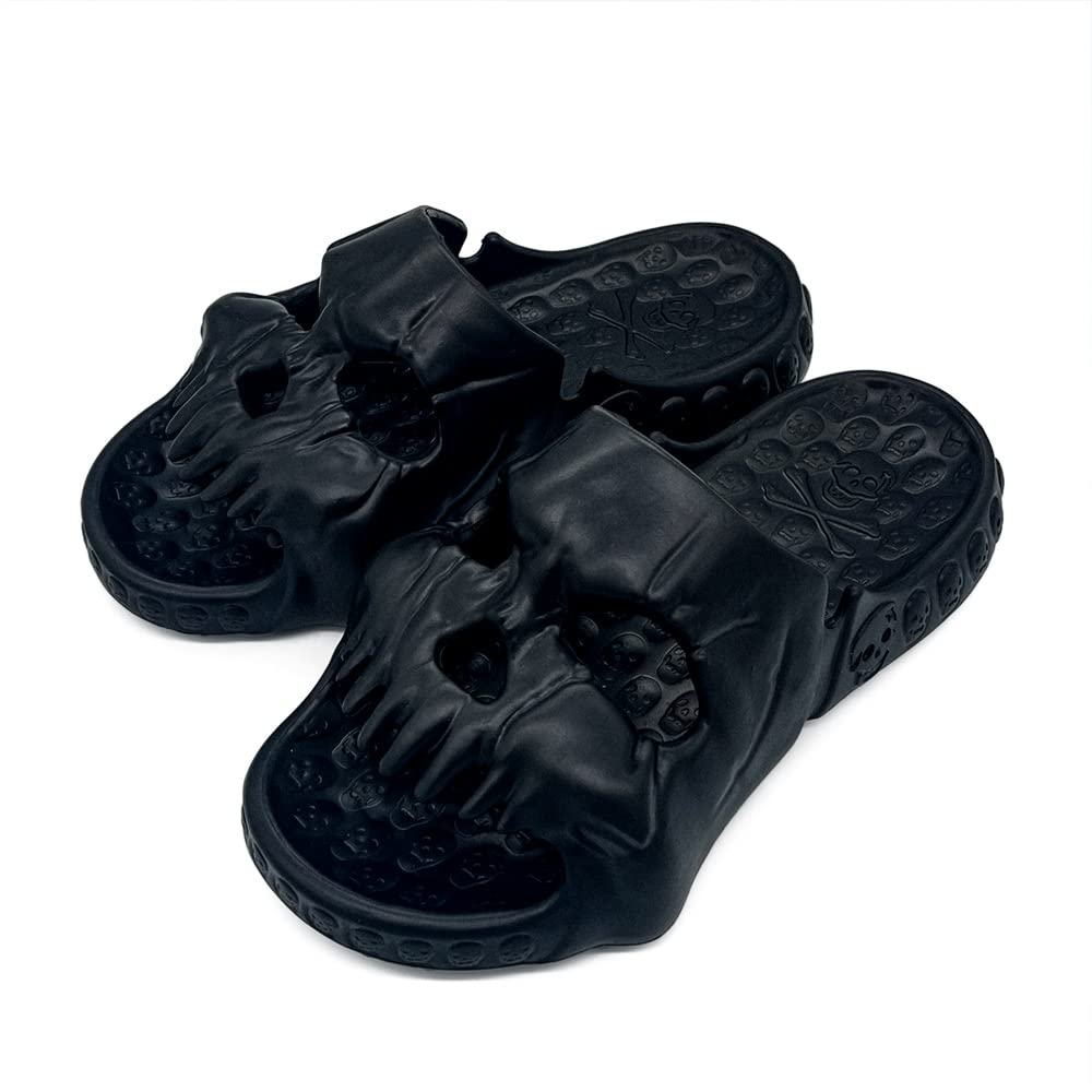 Onepiece Collage Skull & Crossbones Graphic EVA Slides Sandals Men’s 7 (Unisex) Custom One piece anime artwork slides Unisex sandals slipper  main image 3