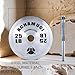 Achamusi Olympic Weight Plates，Steel 2-Inch Weight Plate For Strength Training，Weightlifting - Single Or Pair (Blue-25LB Single)