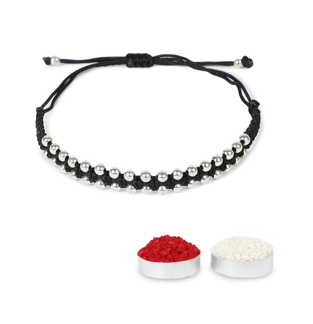See full amazon price history chart for El Regalo Simple, Minimalist Beaded Bracelet Rakhi for Brother/Bhai with Roli-Chawal, Rakhi Message Card in Rakhi Gift Box For Men (Silver Black) El Regalo Simple, Minimalist Beaded Bracelet Rakhi for Brother/Bhai with Roli-Chawal, Rakhi Message Card in Rakhi Gift Box For Men (Silver Black) (B0D8KRC3KP) Amazon Price History, Amazon Price Tracker