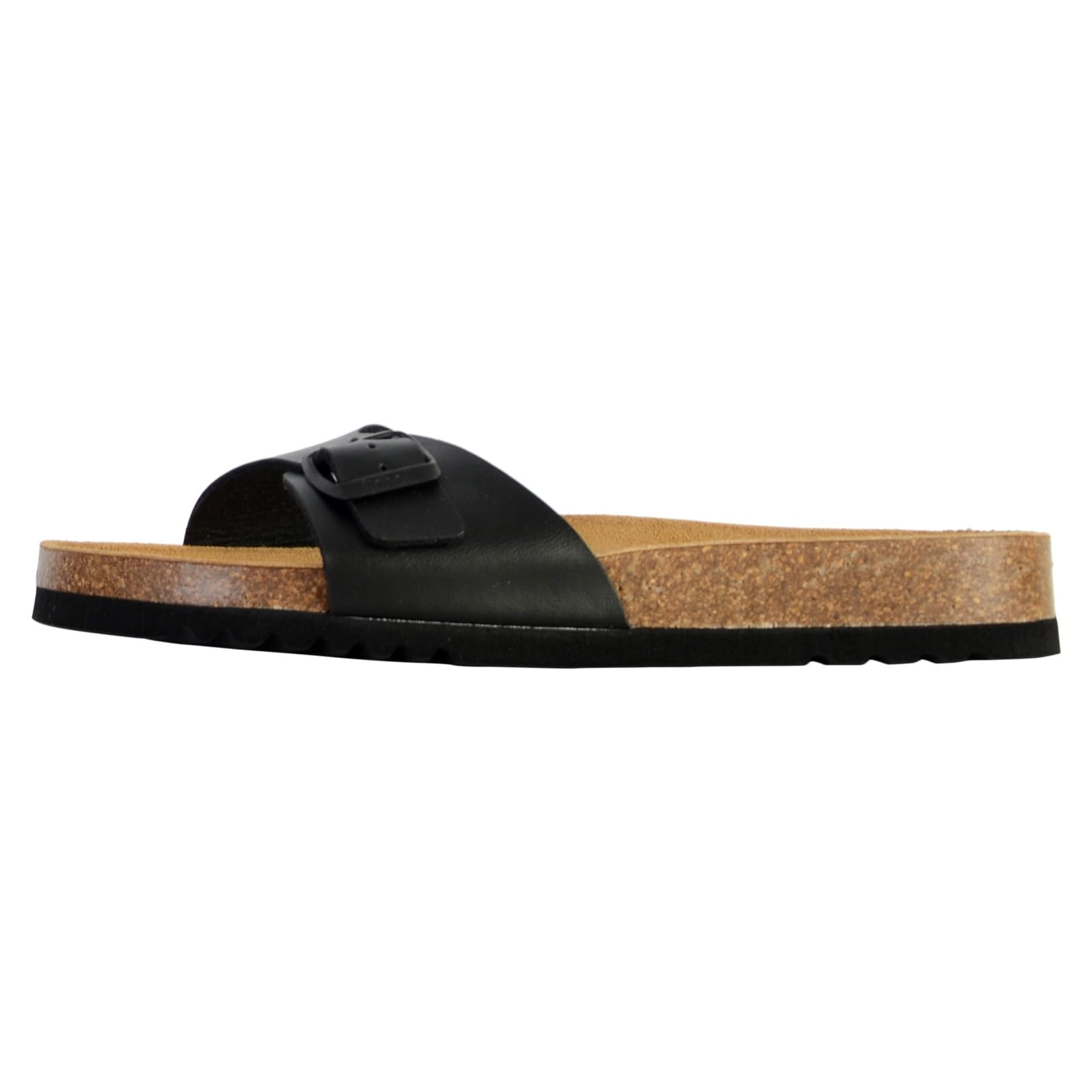 Scholl Men's Simon Sandal, Black, 8 UK