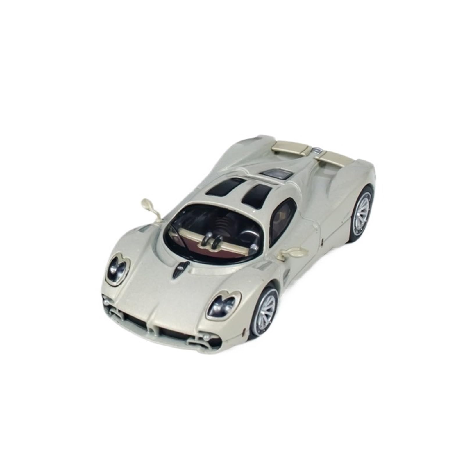 Pagani Utopia 1/64 moulé sous pression modèle réduit en métal blanc pour vitrine de modélisme - 8