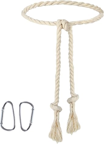cnomg Rope Belt for Women 98 Inch Adjustable Cotton Long Waist Rope Belts Womens Braided RopeBelt Costume Belt for Dress Robe