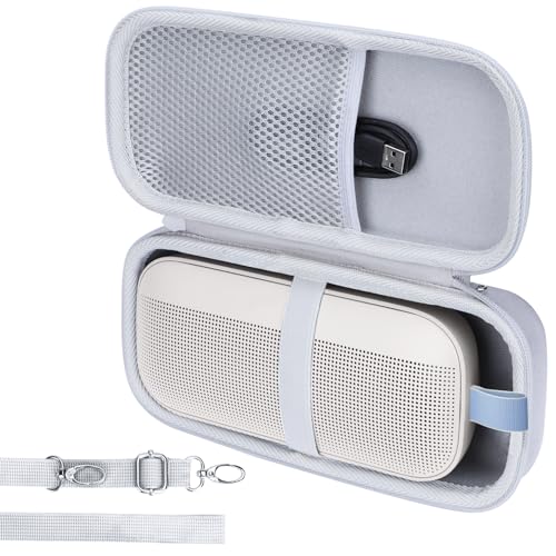 Image of Lebakort Hard Case Compatible with Bose SoundLink Flex 2nd Gen /Bose SoundLink Flex Portable Speaker, Off White Case