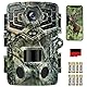 EUKI Wildkamera mit Bewegungsmelder Nachtsicht,2,7K 48MP Wildtierkamera WLAN mit Handyübertragung App,0,2s Tierkamera,No Glow Infrarot Nachtsichtkamera Outdoor,IP66 Wasserdicht,32GB SD Karte und Akku