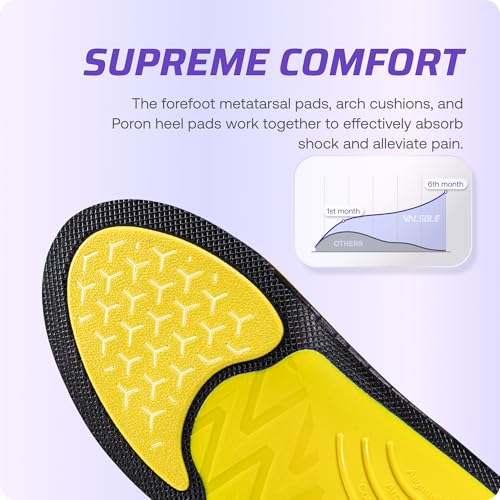 Image of VALSOLE Heavy Duty Support Pain Relief Orthotics - 220+ lbs Plantar Fasciitis High Arch Support Insoles for Men Women, Flat Feet Orthotic Insert, Work Boot Shoe Insole, Absorb Shock with Every Step