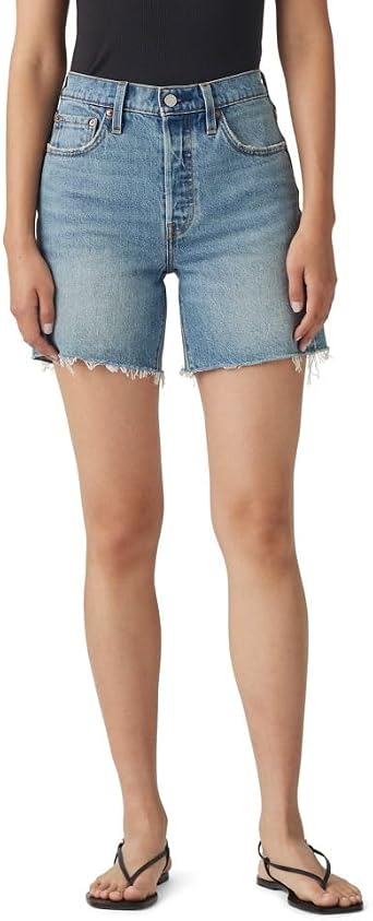 Levis Womens 501 Mid Thigh Shorts