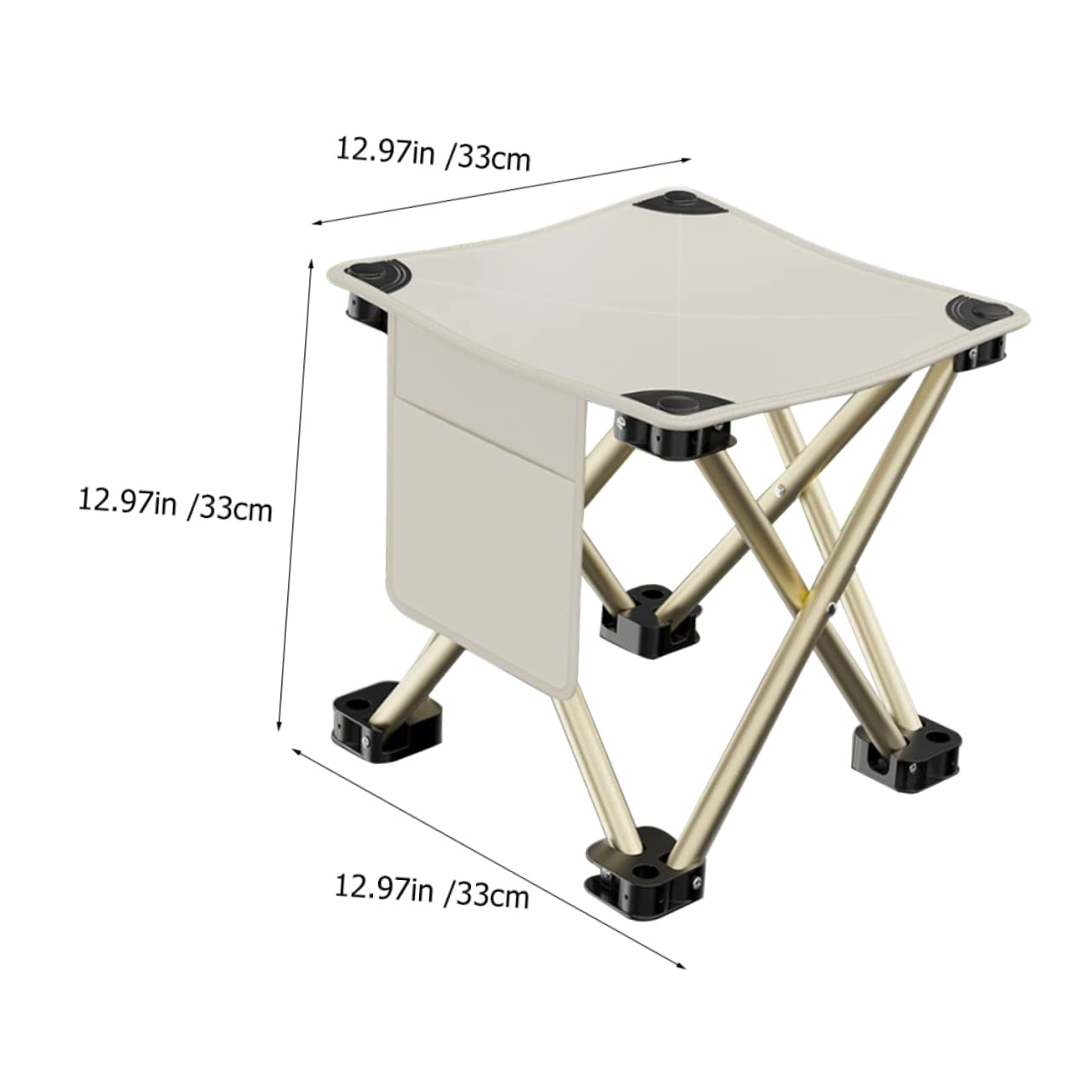 KOMBIUDA Lightweight Portable Camping Stool Foldable Outdoor Chair for Fishing Travel and Picnics Compact Design Easy to Carry Supports Adults for Garden and Outdoor