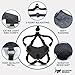 Houdini™ Escape Proof Cat Harness and Leash Set by OutdoorBengal – Black, Medium Cat Harness for Walking