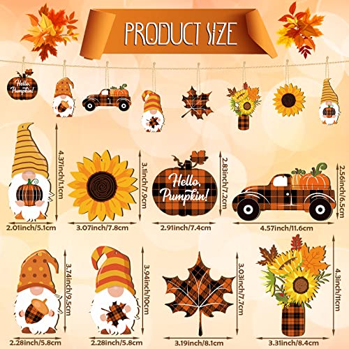 Thanksgiving-Tree-Ornaments-Fall-Decorations-for-Small-Tree-Thanksgiving-Wood-Gnome-Hanging-Ornaments-Sunflower-Gnomes-Decor-Wood-Autumn-Tree-for-Farmhouse-Rustic-Home-Decor-Novel-Style-24-Pcs Thanksgiving Tree Ornaments Fall Decorations for Small Tree Thanksgiving Wood Gnome Hanging Ornaments Sunflower Gnomes Decor Wood Autumn Tree for Farmhouse Rustic Home Decor Novel Style 24 Pcs