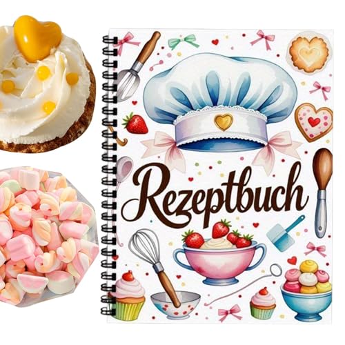 Generico Libro di Ricette - Libro di Ricette di Famiglia Ricettario Familiare,Per Pasti Vegetariani Dessert Cottura Cottura al Forno Pane Insalata Cena Cucina Casa Ufficio Campeggio