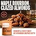 Double Neat Bourbon Flavored Snacks Variety Pack | Easter Basket Stuffers for Men | Bourbon Glazed Beef Jerky, Cinnamon Whiskey Pecans, Bourbon Almonds | Gift for Whiskey Lovers Men | 10oz, 3 Pack