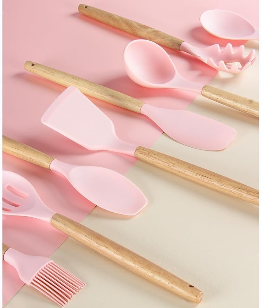 DUYHBAWRS-779 Kitchen Utensils Set, For Non-stick Pan Kitchen Tool Ladle And Wok Spatulas