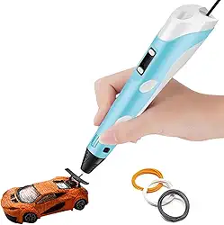 Caneta de Impressão 3D Profissional, Temperatura Ajustável 160-230°C, Filamento 1.75mm, Bico 0.7mm, Design Ergonômico, Controlador de Velocidade, Alimentação AC 110-220V