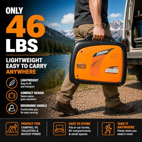 Image of LIFAN 3500W Portable Inverter Generator for Home Backup, Super Quiet Gas Powered Generator for RV Camping Outdoor Use, ECO Mode, EPA Compliant, Parallel Ready with CO-MINDER Safety
