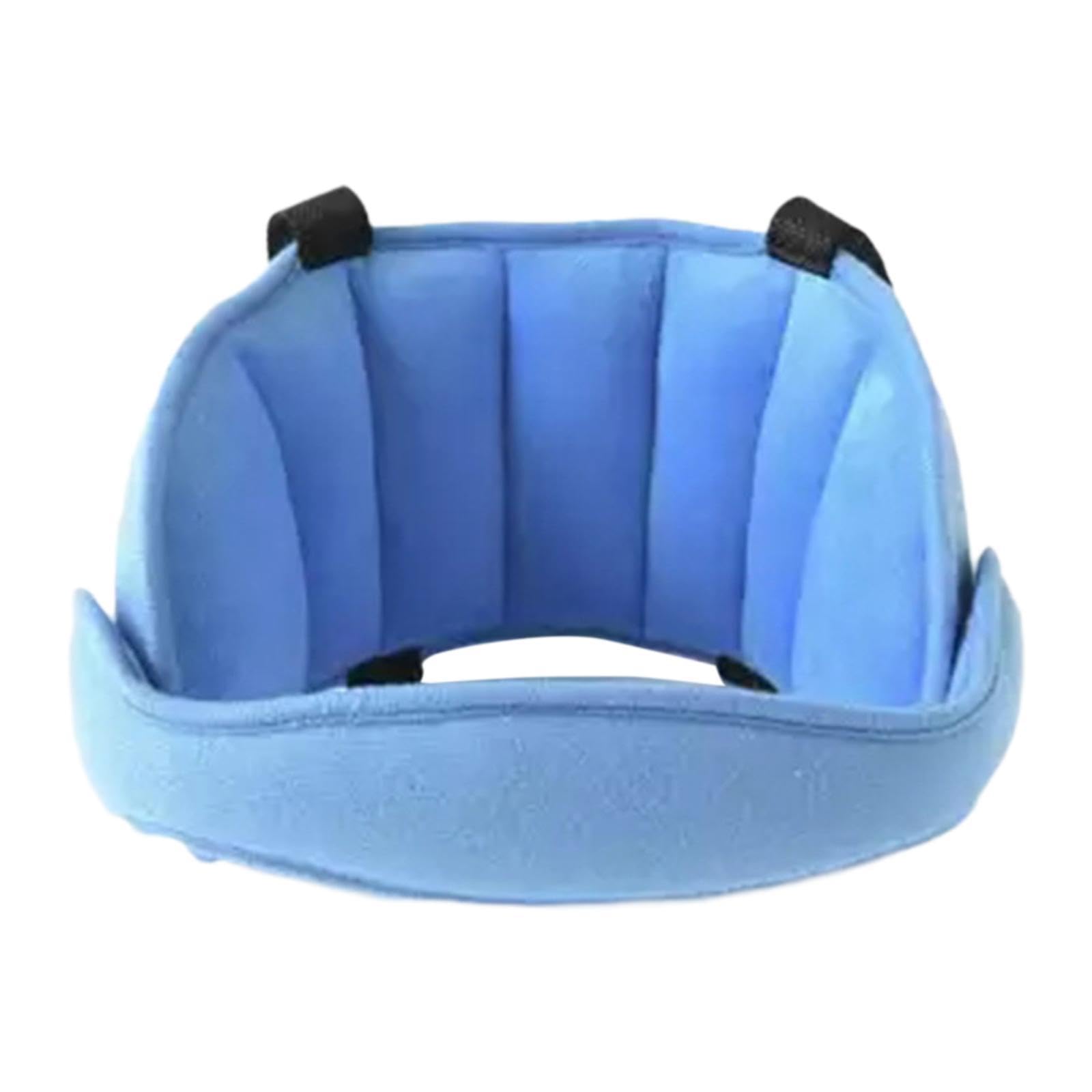 myaddiction baby headband support adjustable flexible baby head strap blue