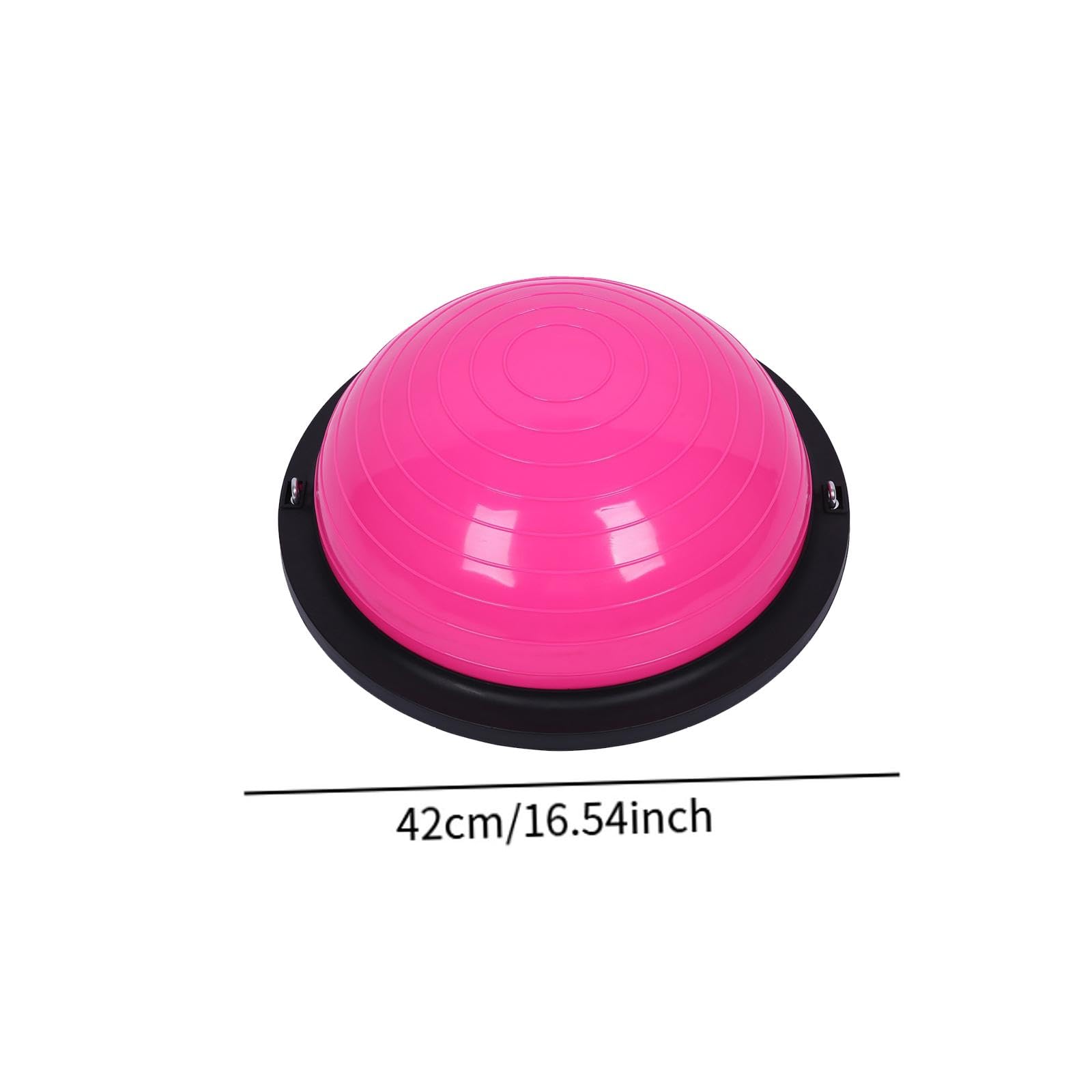 Balance Ball Trainingsgerät Gleichgewicht Halb Ball mit Widerstandsbändern Rutschfestem PVC Material für Training zu Hause Büro Studio, Rosa