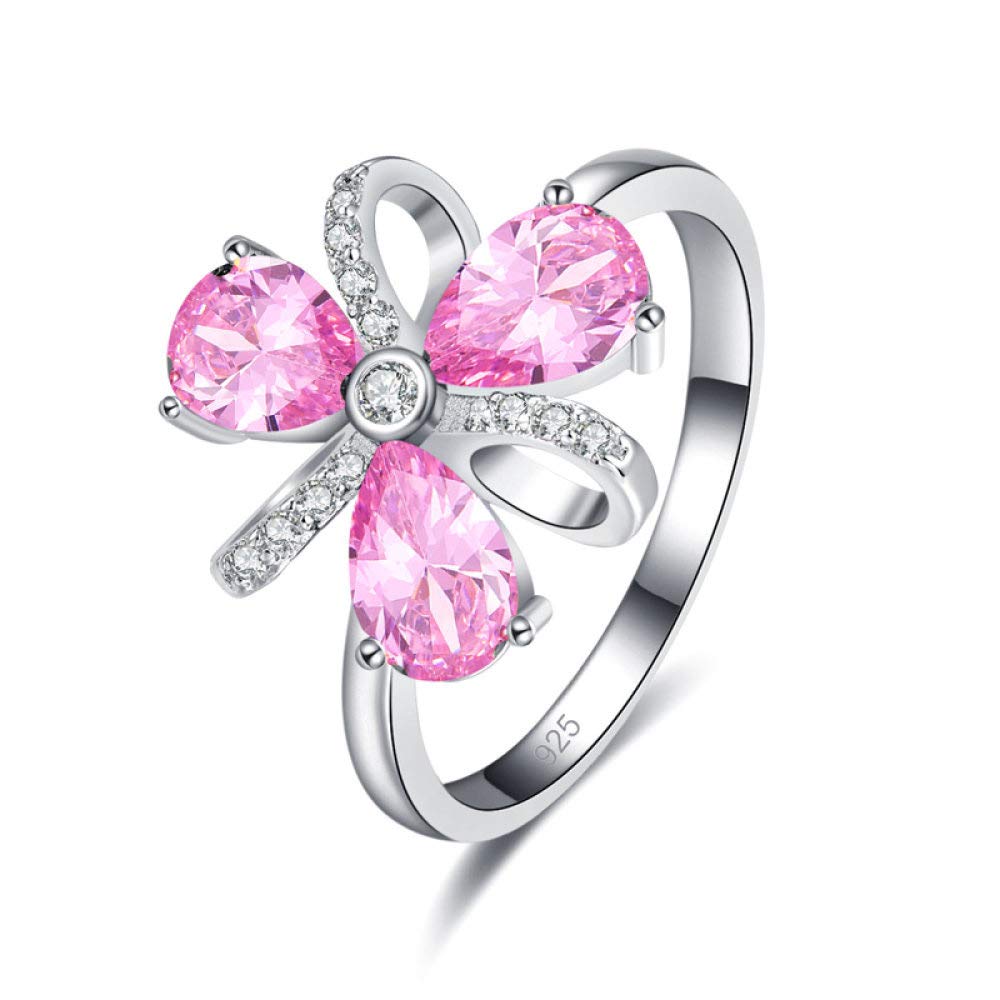 Elegante Anello A Fiocco In Argento Sterling Per Donne - Design Aperto, Stile Ins, Gioiello Regalo Di Compleanno E Natale - Colore Argento