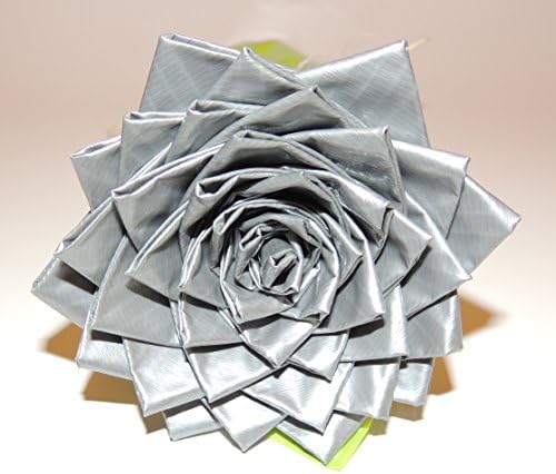 Premium Single Large Silver Duct Tape Flower/Rose. Unique Gift Idea For HIM/HER!