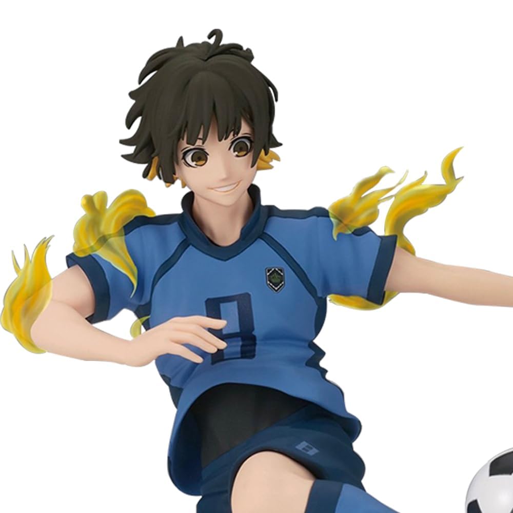 2PCS Figures Model Anime Bachira Meguru+Isagi Yoichi Figurines PVC Kicking Soccer Position Character Statue Collectible Sculpture Decorations