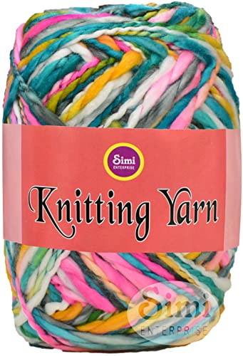 Image of Knitting Yarn Thick Chunky Wool, Sumo CloudBow 200 GMS Best Used with Knitting Needles-ZH Art-HBE