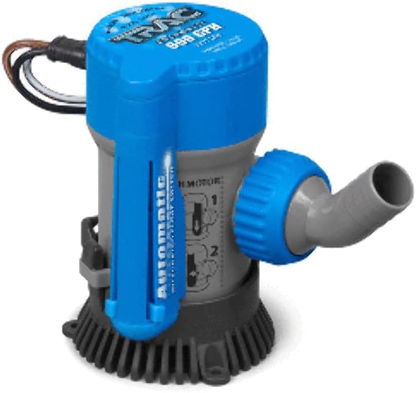 Trac Outdoors Automatic Bilge Pump, 600 GPH, 3/4" Outlet - Designed for Easy Installation and Retrofitting - Ideal for All Watercraft (69310)