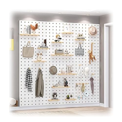 Genérico Estante de Pared para Herramientas con Tablero Perforado para Garaje, Almacenamiento de Brocas, Juego de Llaves, Soportes, Paneles de Tablero Perforado, Paneles organizadores de Pared combin