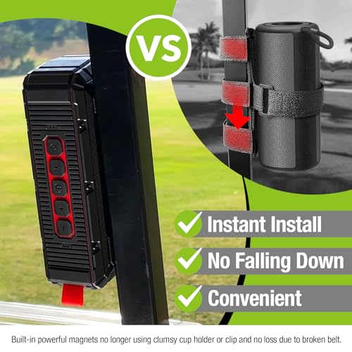 Dprofy Pro Portable Magnetic Bluetooth Golf Speaker Wireless Waterproof IPX6/Shockproof 3rd Generation Magnetic Golf Speakers for Golf Cart の商品画像 1
