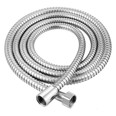 2.5m Stainless Steel Chrome Shower Hose Cover