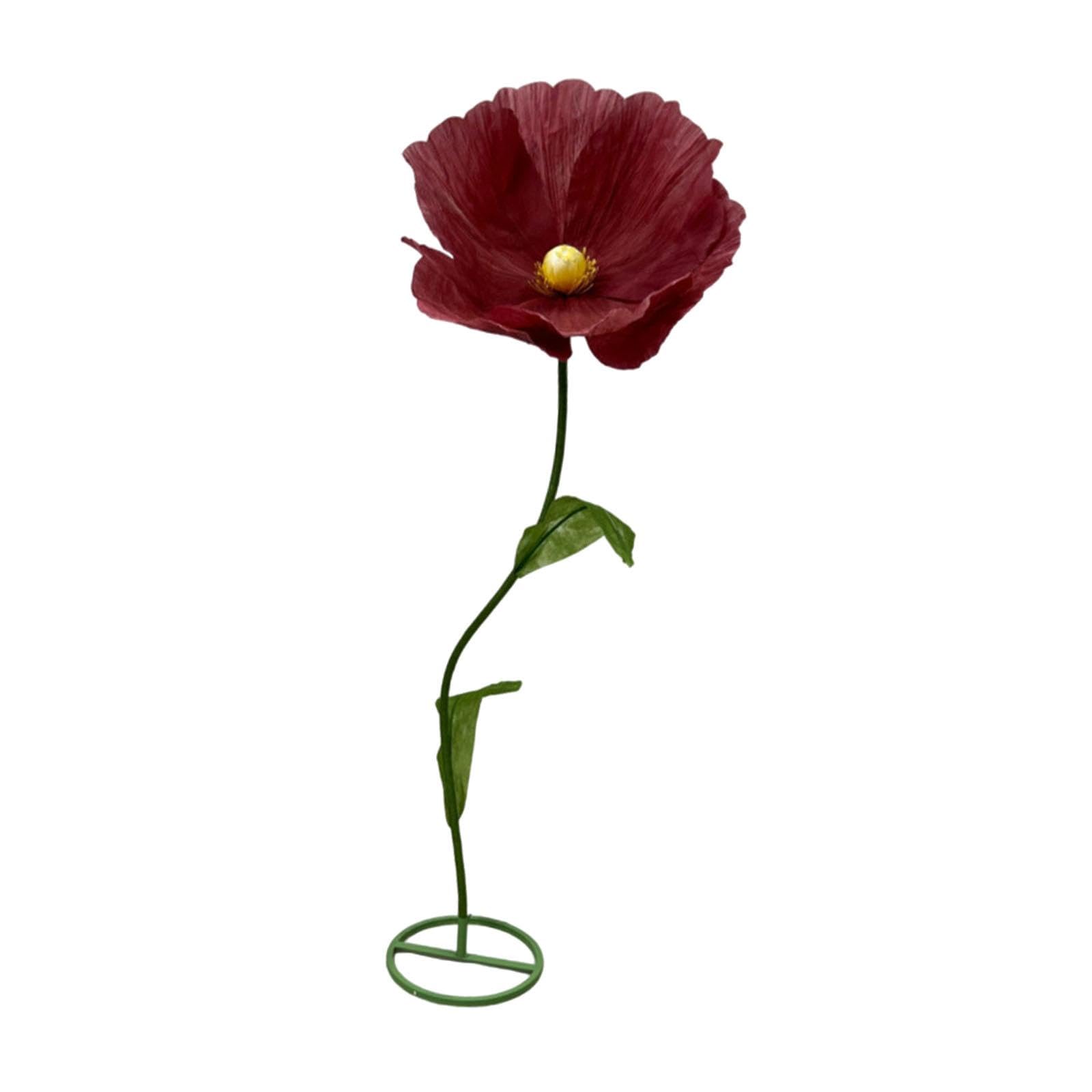 Große Künstliche Blume, Handgefertigte Papierblume, Naturgetreue Riesenblume für Hochzeiten, Schaufensterdekoration, Zuhause, Rituale, Anlässe, Rot